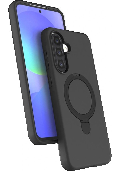 Samsung Galaxy A26 Regal Magsafe Standlı Kapak - Siyah