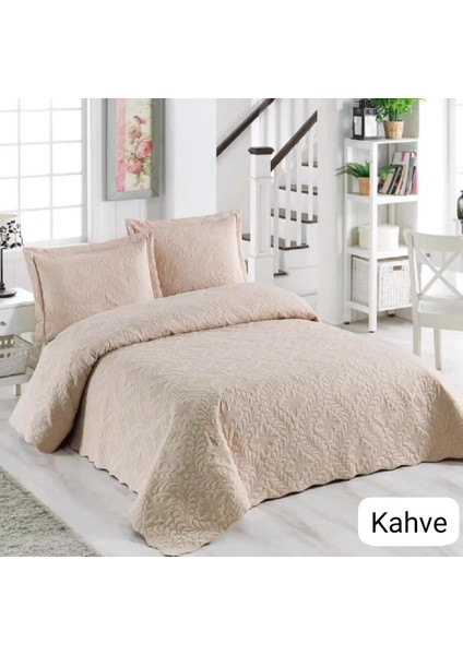 Örtüm Ivy Sarmaşık Çift Kişilik Microfiber Kapitone Yatak Örtüsü