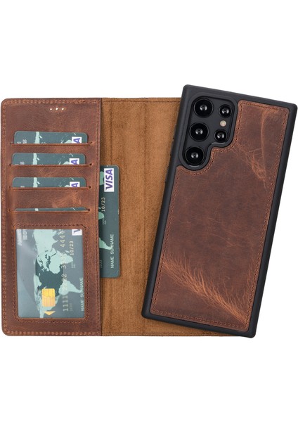 Samsung Galaxy S22 Plus Çıkarılabilir Deri Cüzdan Kılıf