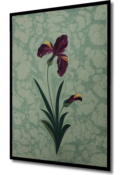 Çerçeve Görünümlü Ebru Sanatı Çiçekli Ahşap Mdf Dekoratif Ev Duvar Tablo Dikdörtgen Ev Duvar Tablo fiyatları