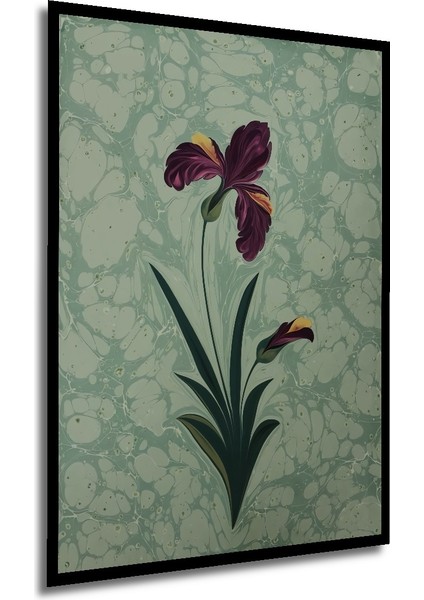 Çerçeve Görünümlü Ebru Sanatı Çiçekli Ahşap Mdf Dekoratif Ev Duvar Tablo Dikdörtgen Ev Duvar Tablo modelleri