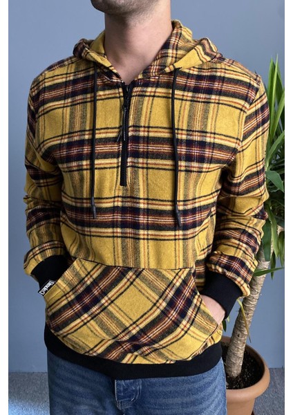 Arkası Kedi Baskılı Kapüşonlu Sweatshirt Kanguru Cepli Oversize fiyatları