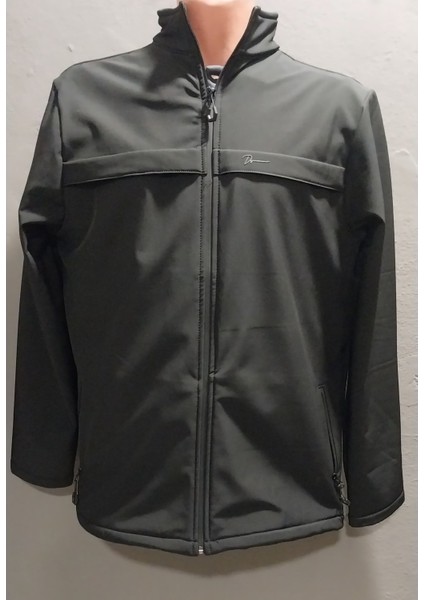 Erkek Dik Yaka Su Itici Likralı Softshell Kumaş Büyük Beden Mont indirimleri