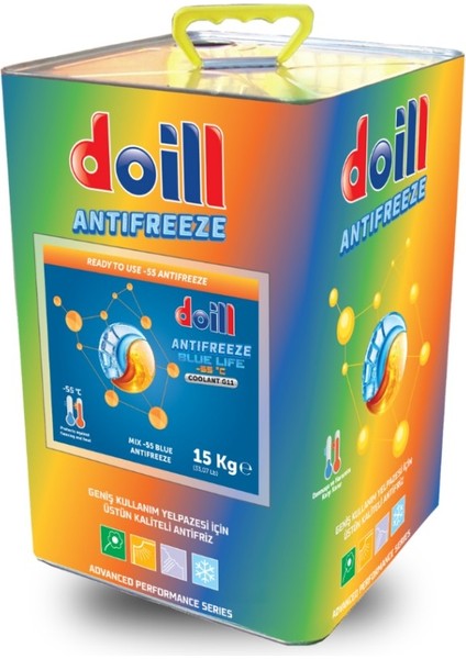 -55 / -56 Derece Hazır Karışım 15 kg Litre Mavi Antifriz - G11 (Üretim YILI:2025)