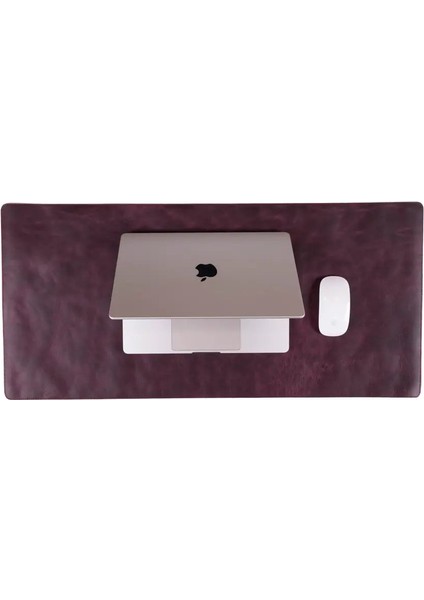 Doğal Deri Masa Matı (37 cm x 80 cm) Kızıl Kırmızı fırsatları