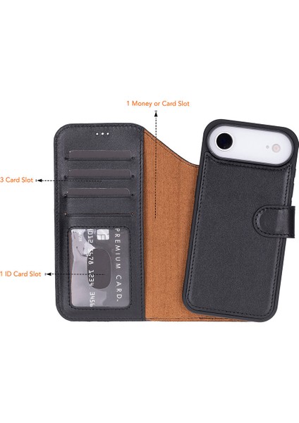 iPhone 17 Air Çıkarılabilir Deri Cüzdan Kılıf modelleri