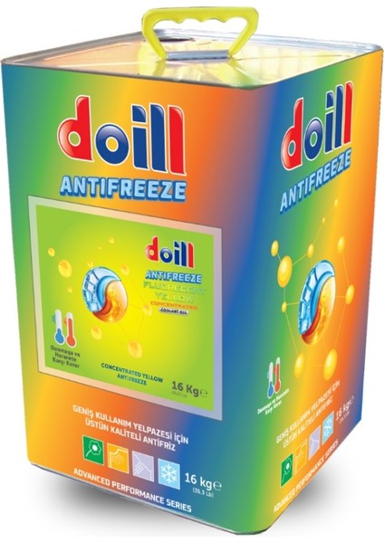 Konsantre - Saf 16 kg Sarı Organik Antifriz (Üretim Yılı: 2025)