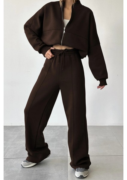 Kadın 3 Iplik Çımalı Bomber Ceket Eşofman Takımı modelleri