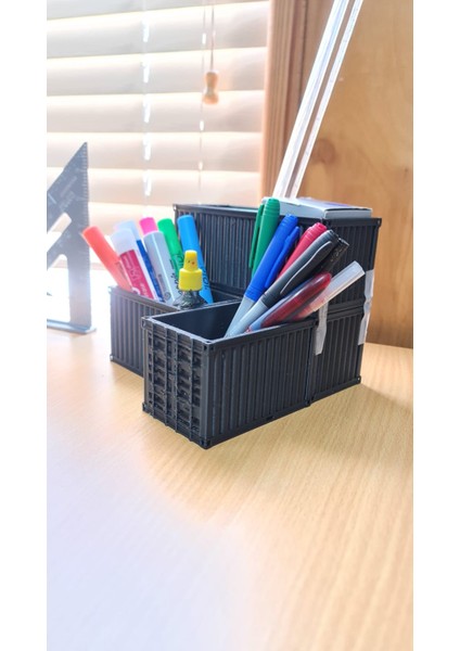 Nakliye Konteyneri Kalem Tutucu Masa Düzenleyici modelleri