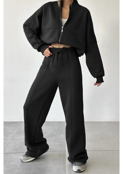 Kadın 3 Iplik Çımalı Bomber Ceket Eşofman Takımı modelleri