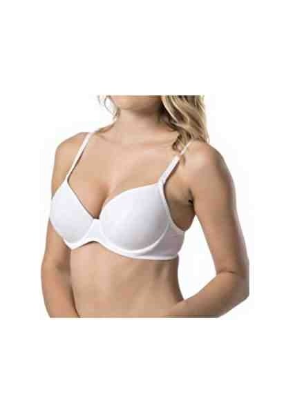 Kadın Beyaz Destekli Dolgulu Basic Sütyen 7080