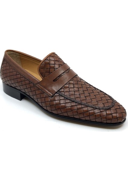 Özel Örgülü Klasik Erkek Ayakkabı 2090 698 Taba