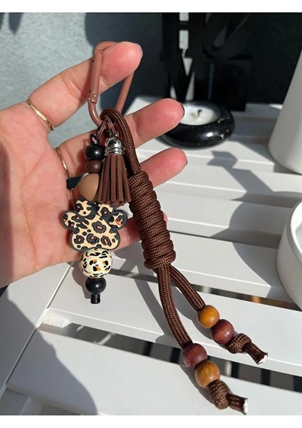 Safari Temalı Patili Paracord Çanta Aksesuarı - Charm - Anahtarlık fiyatları