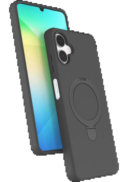 Samsung Galaxy A06 Regal Magsafe Standlı Kapak - Titan Gri