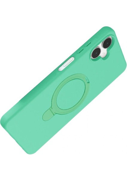 Samsung Galaxy A06 Regal Magsafe Standlı Kapak - Yeşil modelleri