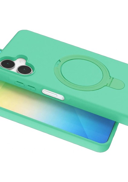 Samsung Galaxy A06 Regal Magsafe Standlı Kapak - Yeşil fırsatları