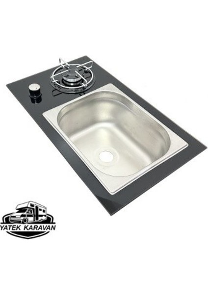 Karavan Tek Ocak Evye Kare 33 x 55 Gaz Emliyetli