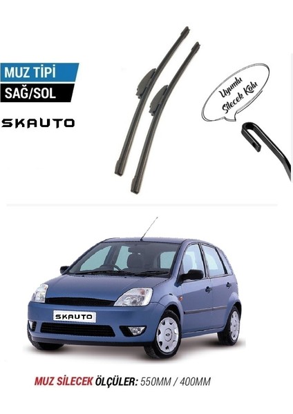 Ford Fiesta Ön Cam Muz Silecek Takımı (2002-2008)