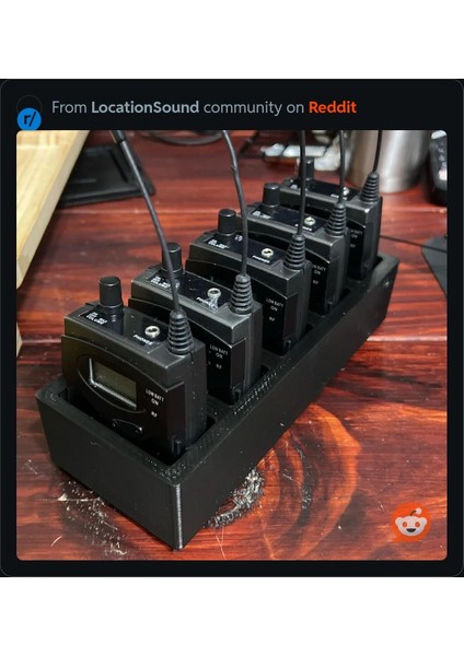 Sennheiser Kablosuz Verici Düzenleyici (Gridfinity)