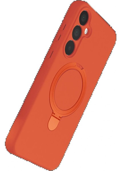 Samsung Galaxy A35 5g Regal Magsafe Standlı Kapak - Turuncu fırsatları