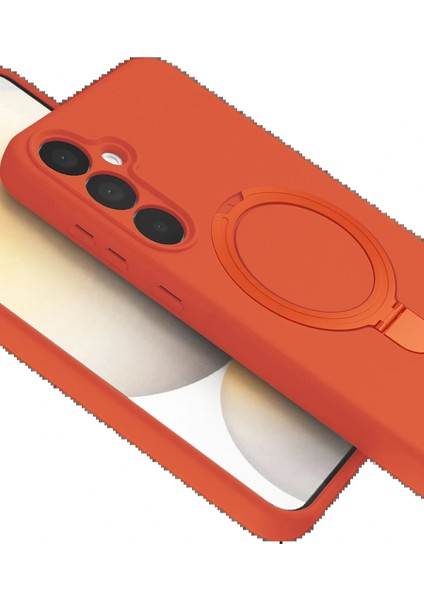Samsung Galaxy A35 5g Regal Magsafe Standlı Kapak - Turuncu indirimleri