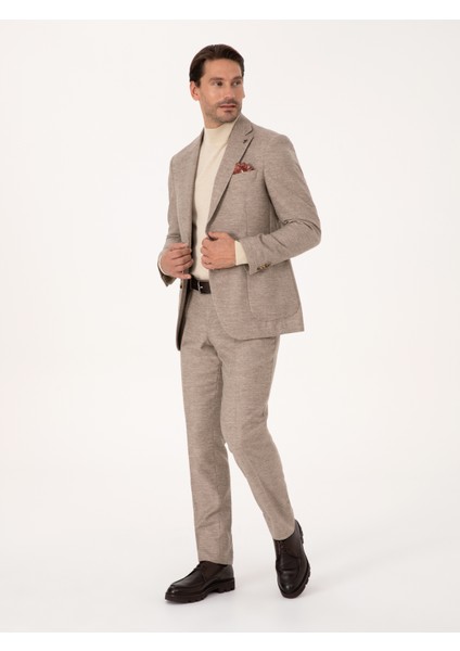 Erkek Bej Slim Fit Kumaş Pantolon 50313265-VR011 modelleri