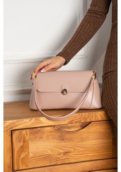 Gala Sert Kalıp Tek Omuz Askılı Kadın Omuz Çantası El Çantası, Şık Çanta, Baget Çanta