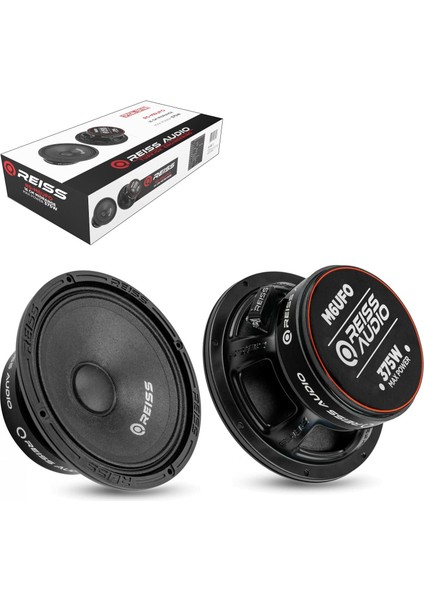 Reıss Audıo RS-M6UFO Oto Midrange 16CM 375 Watt (150 Rms) Kapaklı 2 Adet