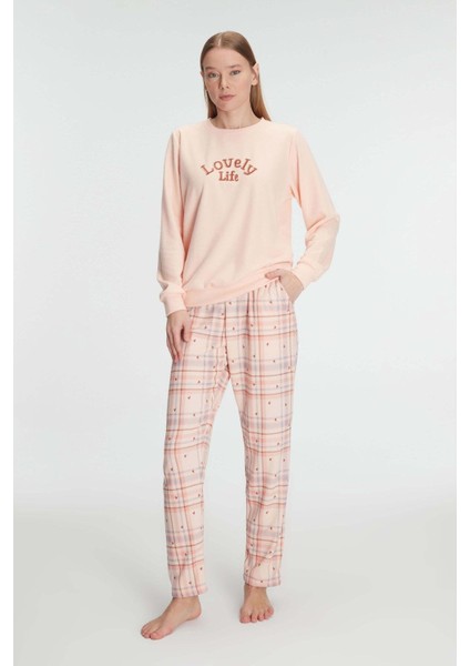 Pamuklukışlık Uzun Kol Kadın Pijama Takım