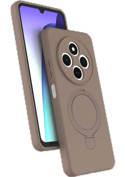 Xiaomi Redmi 14C Regal Magsafe Standlı Kapak - Çöl Titanyum