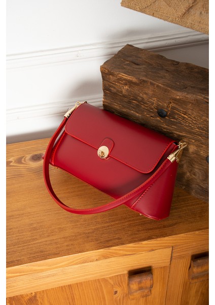 Gala Sert Kalıp Tek Omuz Askılı Kadın Omuz Çantası El Çantası, Şık Çanta, Baget Çanta