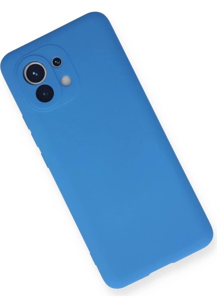 Xiaomi Mi 11 Kılıf Nano Içi Kadife Silikon - Mavi modelleri