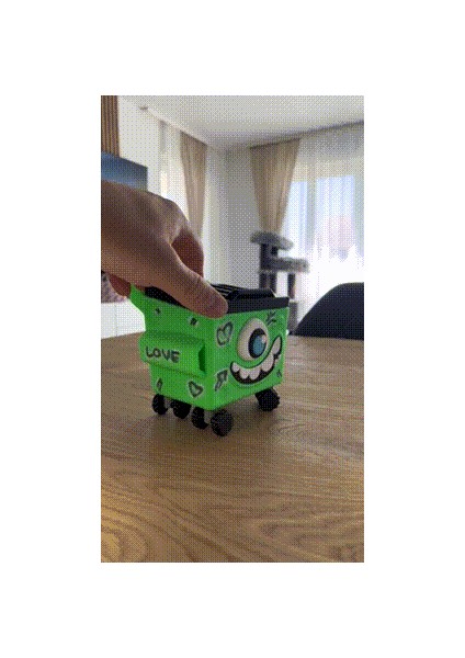 Monster Çöp Konteyneri / Çöp Kutusu / Düzenleyici modelleri