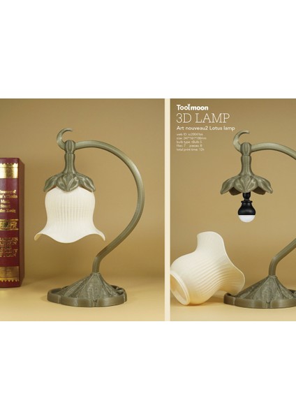 Art Nouveau Lotus Lambası 2 modelleri