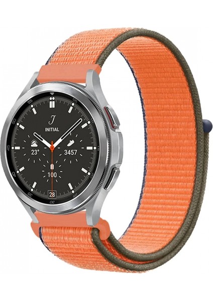 Watch 22MM Hasırlı Cırtcırtlı Kordon - Turuncu