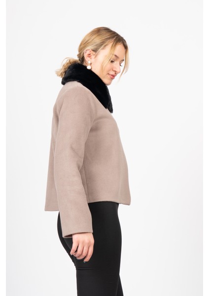 Frostluxe Fur-Collar Short Coat – 2628 indirimleri