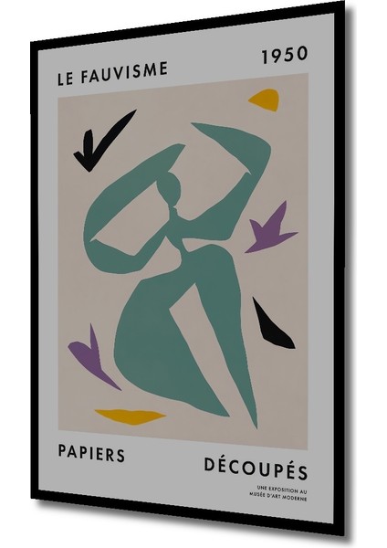 Çerçeve Görünümlü Fovizm Ilhamlı Soyut Dekoratif Ahşap Mdf Ev Duvar Tablo Dikdörtgen Ev Duvar Tablo fiyatları