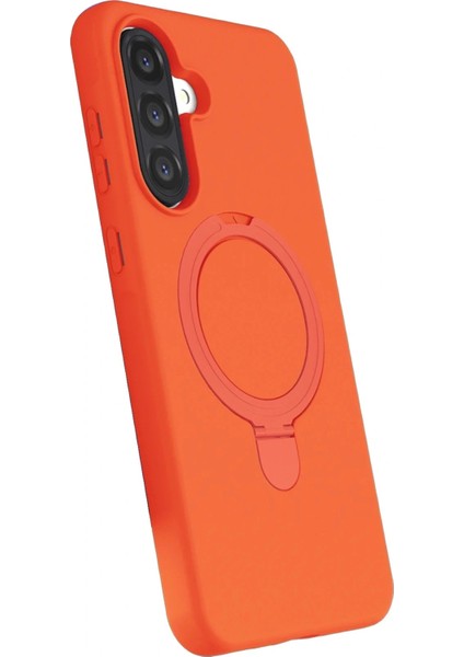 Samsung Galaxy A56 Regal Magsafe Standlı Kapak - Turuncu modelleri