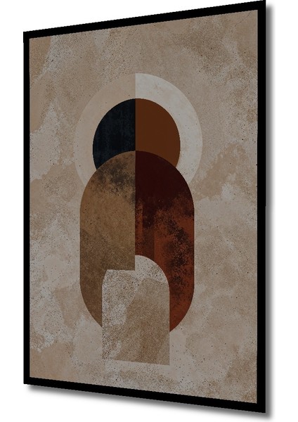 Çerçeve Görünümlü Retro Geometrik Soyut Ahşap Mdf Dekoratif Ev Duvar Tablo Dikdörtgen Ev Duvar Tablo fiyatları