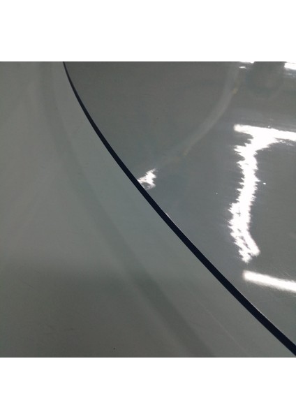 Yuvarlak 2,6mm Şeffaf Kalın Pvc Masa Örtüsü Kaymaz Koruyucu fırsatları