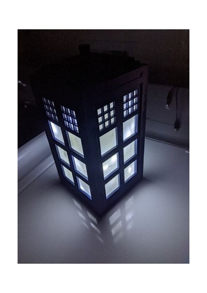 Tardıs Lamba Takı Hediye Kutusu Kolye Tutucu