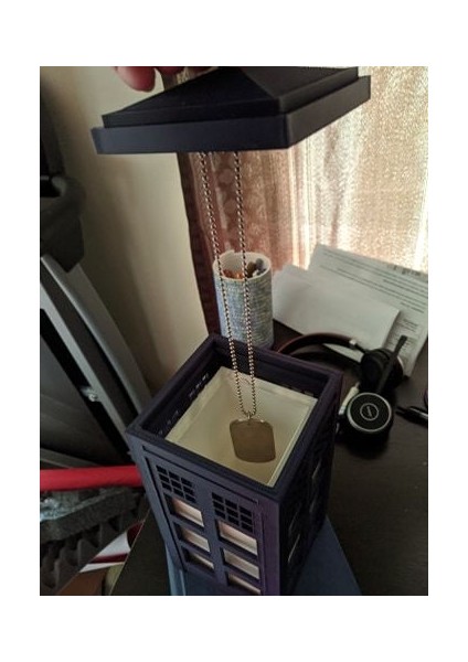 Tardıs Lamba Takı Hediye Kutusu Kolye Tutucu modelleri