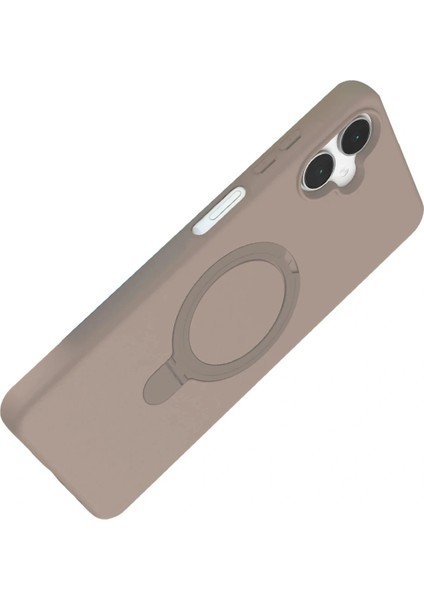 Samsung Galaxy A06 Regal Magsafe Standlı Kapak - Çöl Titanyum modelleri