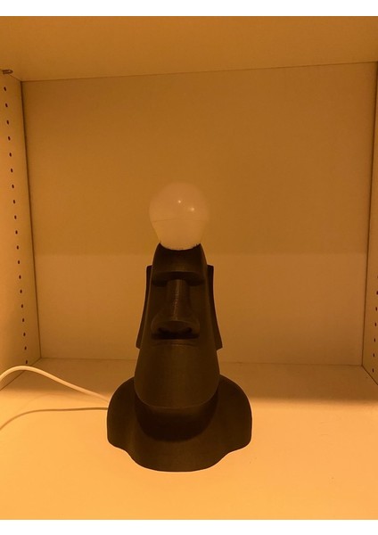 Moai Kafası - Parlak Fikir Lambası. (Çok Basit)