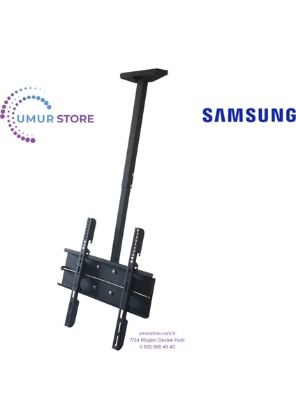 HG55BU800EU Otel LCD LED Tv Kilitli Hareketli Tavan Askı Aparatı