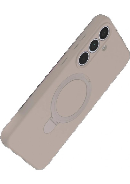 Samsung Galaxy S24 Fe Regal Magsafe Standlı Kapak - Çöl Titanyum modelleri