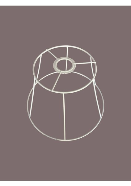 Konik Avize Teli , Iskeleti (Standart Boy 30X20 Cm) Beyaz Statik Boyalı (Duy Takımı Dahil) indirimleri