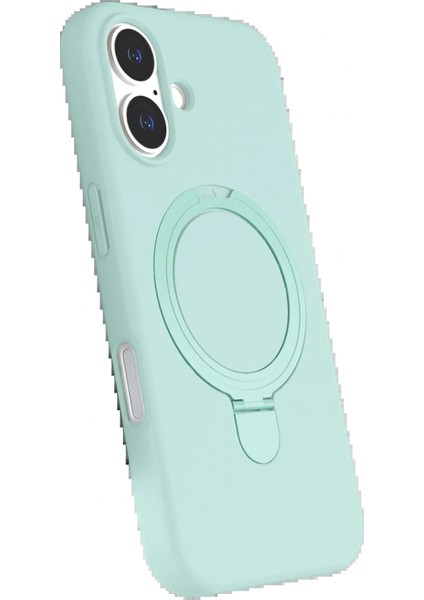 Apple iPhone 16 Plus Regal Magsafe Standlı Kapak - Su Yeşili fiyatları