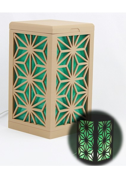 Art Deco Heksagram Lamba