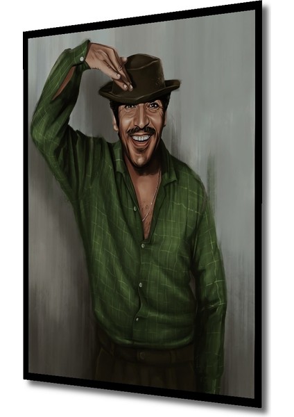 Çerçeve Görünümlü Yeşil Gömlekli Adam Ahşap Mdf Dekoratif Ev Duvar Tablo Dikdörtgen Ev Duvar Tablo fiyatları